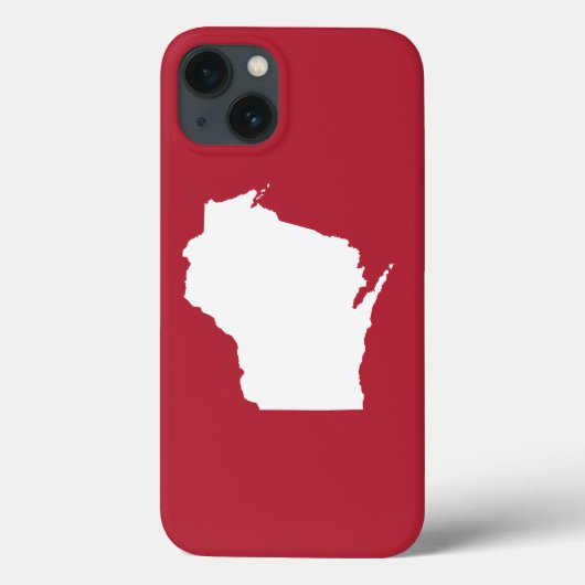 Coques Case-Mate iPhone Rouge et Blanc Wisconsin (Verso)