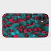 Coques Case-Mate iPhone Rouge et Cyan à Facettes (Dos (Horizontal))