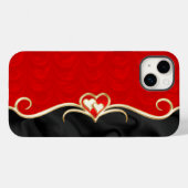 Coques Case-Mate iPhone Rouge et noir (Verso (horizontal))