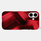 Coques Case-Mate iPhone Rouge et noir Abstrait Contemporain (Verso (horizontal))