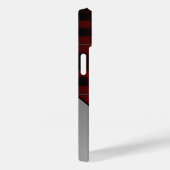 Coques Case-Mate iPhone Rouge et noir Cunningham Plaid & Aluminium Look (Verso / Droite)