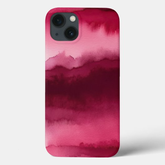 Coques Case-Mate iPhone rouge et rose abstrait (Verso)
