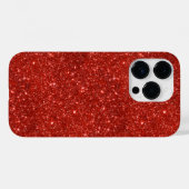 Coques Case-Mate iPhone Rouge étincelant (Verso (horizontal))