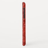 Coques Case-Mate iPhone Rouge étincelant (Dos/Gauche)