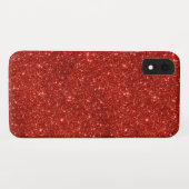 Coques Case-Mate iPhone Rouge étincelant (Dos (Horizontal))