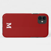 Coques Case-Mate iPhone Rouge Foncé Bonbon Pomme Uni (Dos (Horizontal))