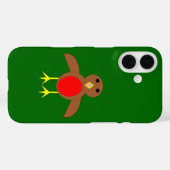 Coques Case-Mate iPhone Rouge-gorge de Noël (Verso (horizontal))