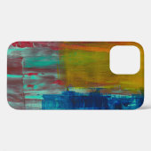 COQUES Case-Mate iPhone ROUGE JAUNE BLEU ET BLANC PEINTURE ABSTRAITE (Verso (horizontal))