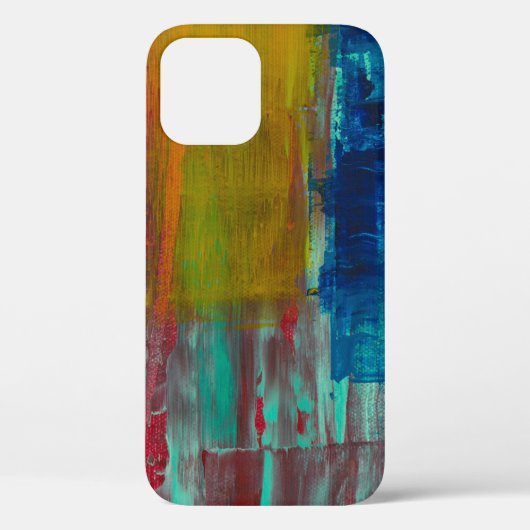 COQUES Case-Mate iPhone ROUGE JAUNE BLEU ET BLANC PEINTURE ABSTRAITE (Verso)