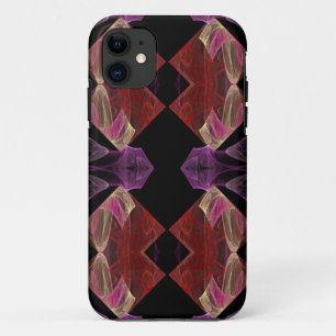 Coques Pour iPhone Rouge n Purple Fractal iPhone 5 Coque-Mate personn