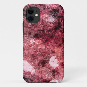 Coques Pour iPhone Rouge noir grunge peinture abstraite brosse art mo