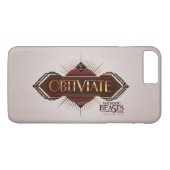 Coques Case-Mate iPhone Rouge & Or Art Déco Obliviate Spell Graphisme (Dos (Horizontal))