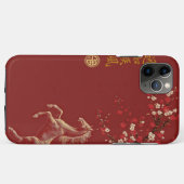 Coques Case-Mate iPhone Rouge & Or Chinois Zodiaque Année du Cheval (Dos (Horizontal))