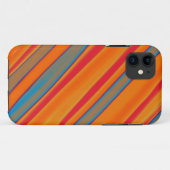 Coques Case-Mate iPhone Rouge, Orange, Bleu Gris Art Graphique sans Seamle (Dos (Horizontal))