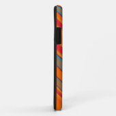 Coques Case-Mate iPhone Rouge, Orange, Bleu Gris Art Graphique sans Seamle (Dos/Droite)