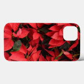 Coques Case-Mate iPhone Rouge Poinsettias II Noël Fête Florale (Verso (horizontal))