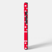 Coques Case-Mate iPhone Rouge Pois rouges (Verso / Gauche)