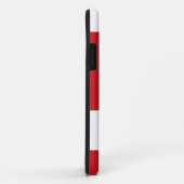 Coques Case-Mate iPhone Rouge rayé (Dos/Droite)