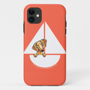 Coque Case-Mate Pour iPhone Rouge rouge doux de voilier de teckel
