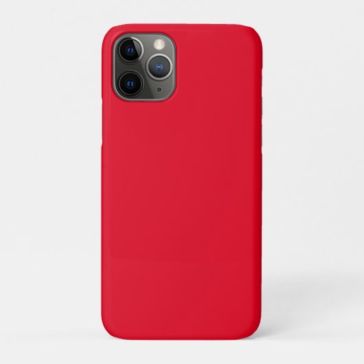 Coques Case-Mate iPhone Rouge, rouge vif, couleur unie (Dos)
