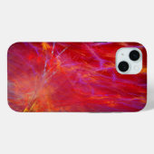 Coques Case-Mate iPhone Rouge sauvage - Art Abstrait (Verso (horizontal))