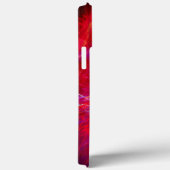 Coques Case-Mate iPhone "Rouge sauvage" - Flammes fractales Abstraites tex (Verso / Droite)