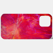 Coques Case-Mate iPhone "Rouge sauvage" - Flammes fractales Abstraites tex (Verso (horizontal))