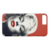 Coques Case-Mate iPhone Rouge sur les lèvres rouges Marilyn (Dos (Horizontal))