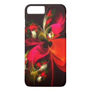 Case-Mate iPhone Case Rouge Vert Floral Moderne Art Abstrait Motif #02
