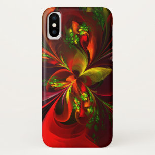 Case-Mate iPhone Case Rouge vert moderne Floral Abstrait Art Motif #05