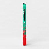 Coques Case-Mate iPhone Rouge, vert, noir et Marbre blanc Fluid Art (Dos/Gauche)
