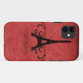 Coques Case-Mate iPhone Rouge Vintage Français (Dos (Horizontal))