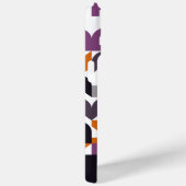Coques Case-Mate iPhone Rouge violet orange noir Motif d'art du Midsiècle (Verso / Droite)