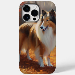Coque Pour Pour iPhone 14 Pro Max Rough Collie dans l'automne Leaves automne Inspire