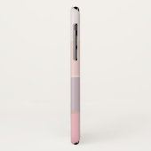 Coques Case-Mate iPhone Rougissent et les rayures larges d'or rose de (Dos/Gauche)