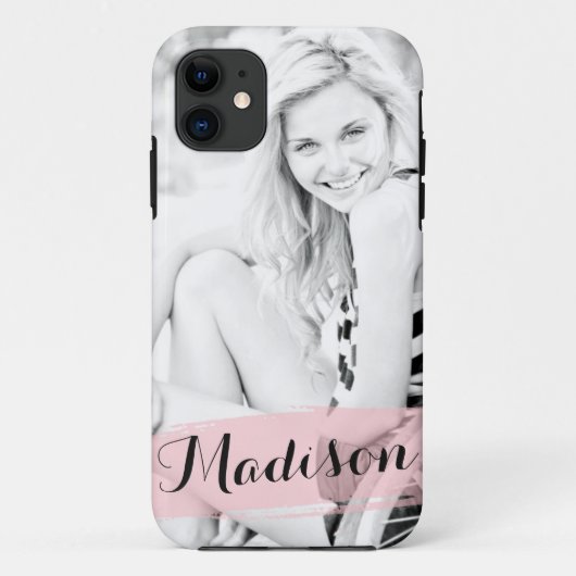 Coques Case-Mate iPhone Rougissent la photo faite sur commande d'aquarelle (Dos)