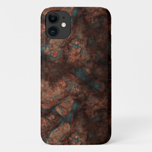 Coques Case-Mate iPhone Rouille et pierre bleue (Dos)