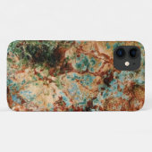 Coques Case-Mate iPhone Rouille naturelle et pierre turquoise (Dos (Horizontal))