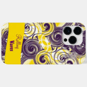 Coques Case-Mate iPhone Rouleau Abstrait pourpre (Verso (horizontal))