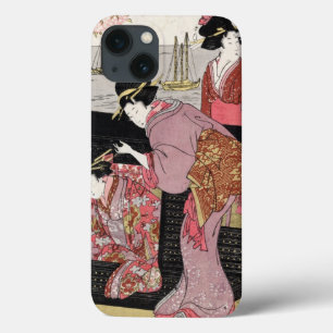 Coques Pour iPhone Rouleau japonais frais de dame de geisha de trio