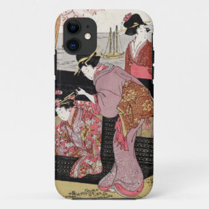 Coque Case-Mate Pour iPhone Rouleau japonais frais de dame de geisha de trio