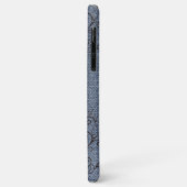 Coques Case-Mate iPhone *~* Rouleaux noirs Demin Fleurs roses (Dos/Gauche)