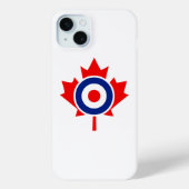 Coques Case-Mate iPhone Roundel canadien de feuille d'érable (Verso)