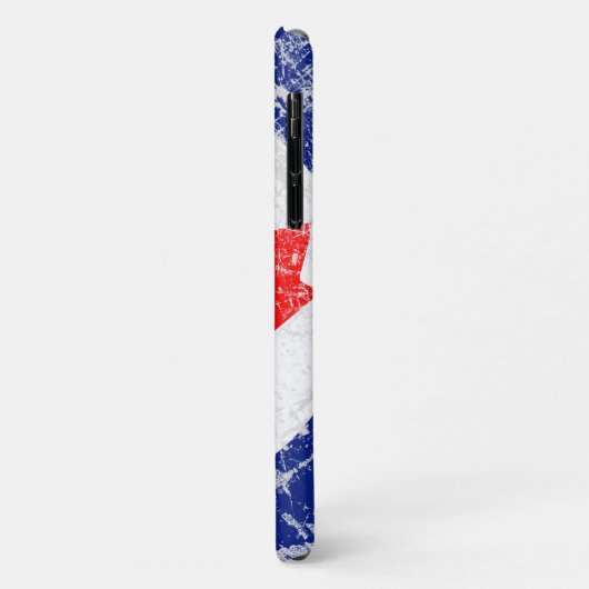 Coques Case-Mate iPhone Roundel de feuille d'érable graphique (Dos/Gauche)