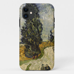 Etui iPhone Case-Mate Route de Vincent van Gogh avec des cyprès, 1890