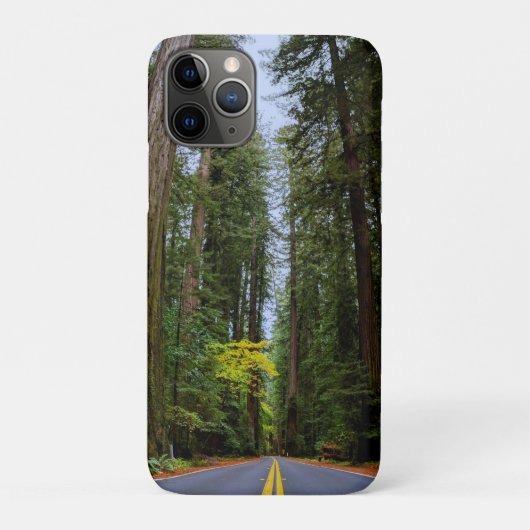 Coques Case-Mate iPhone Route directe à travers la forêt de séquoias (Dos)