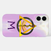 COQUES Case-Mate iPhone ROUTE DU MONOGRAMME DENTISTE ASCLEPIUS (Verso (horizontal))