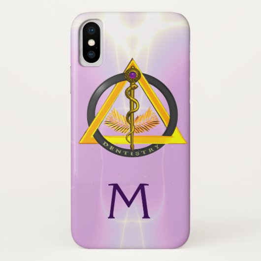 COQUES Case-Mate iPhone ROUTE DU MONOGRAMME DENTISTE ASCLEPIUS (Dos)