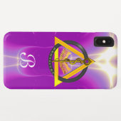 COQUES Case-Mate iPhone ROUTE DU MONOGRAMME DENTISTE ASCLEPIUS (Dos (Horizontal))