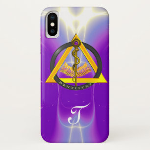 COQUE iPhone X ROUTE DU MONOGRAMME DENTISTE ASCLEPIUS